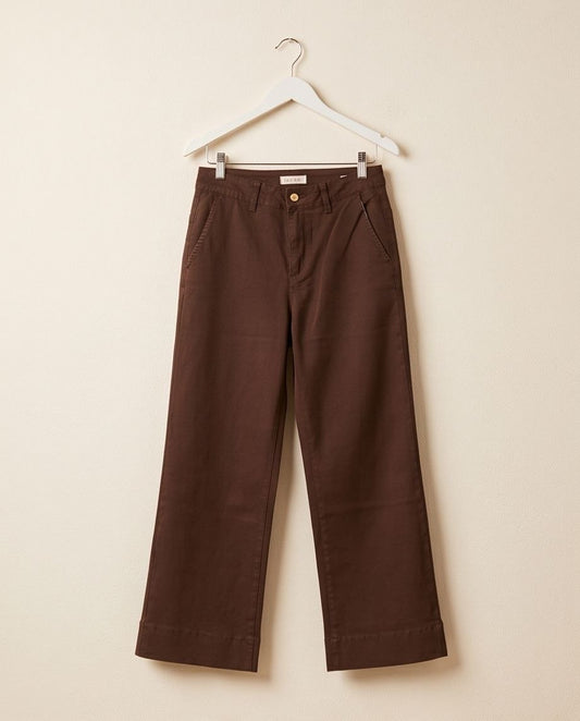 Jeans marrone in denim
