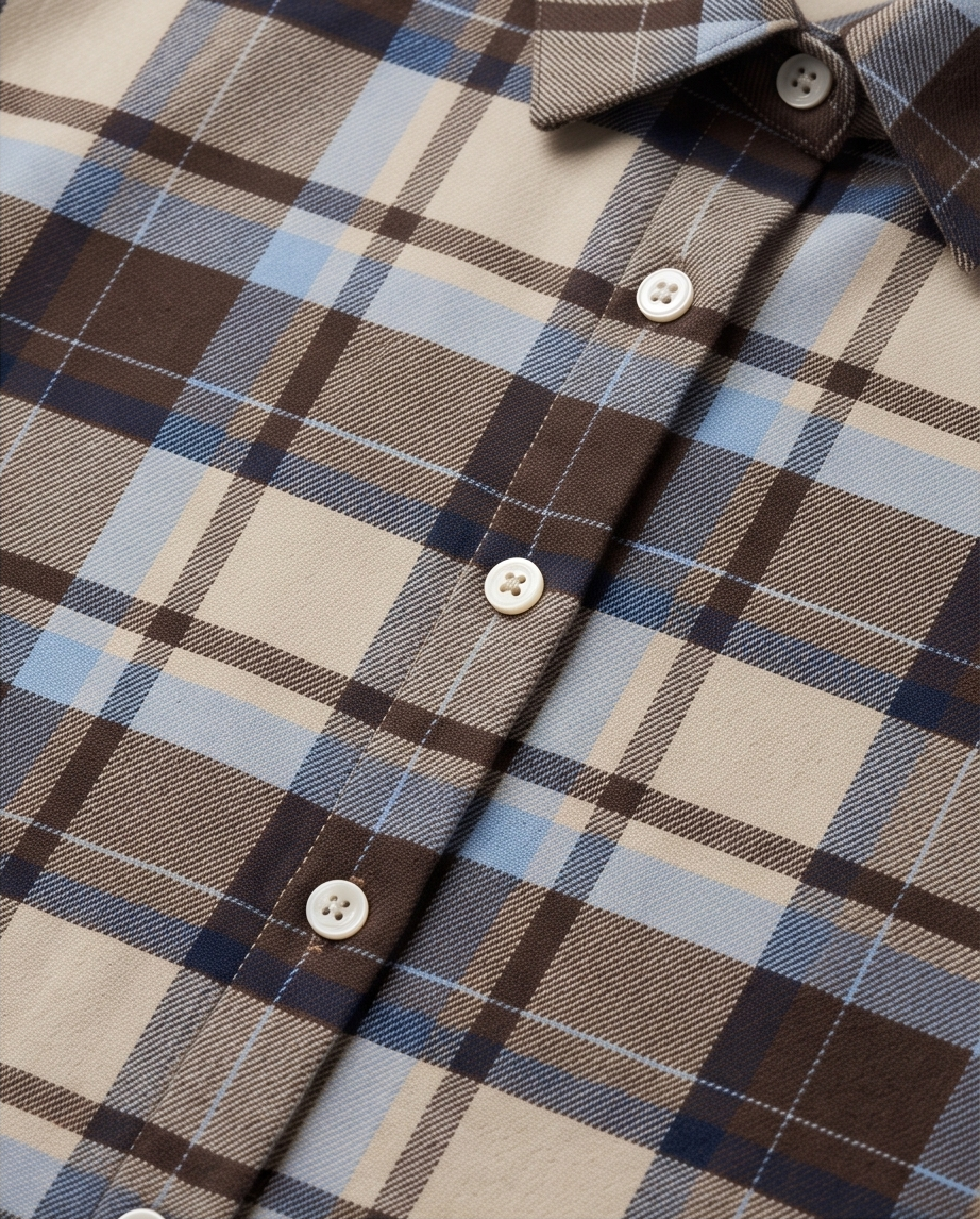 Camicia a quadri flanella