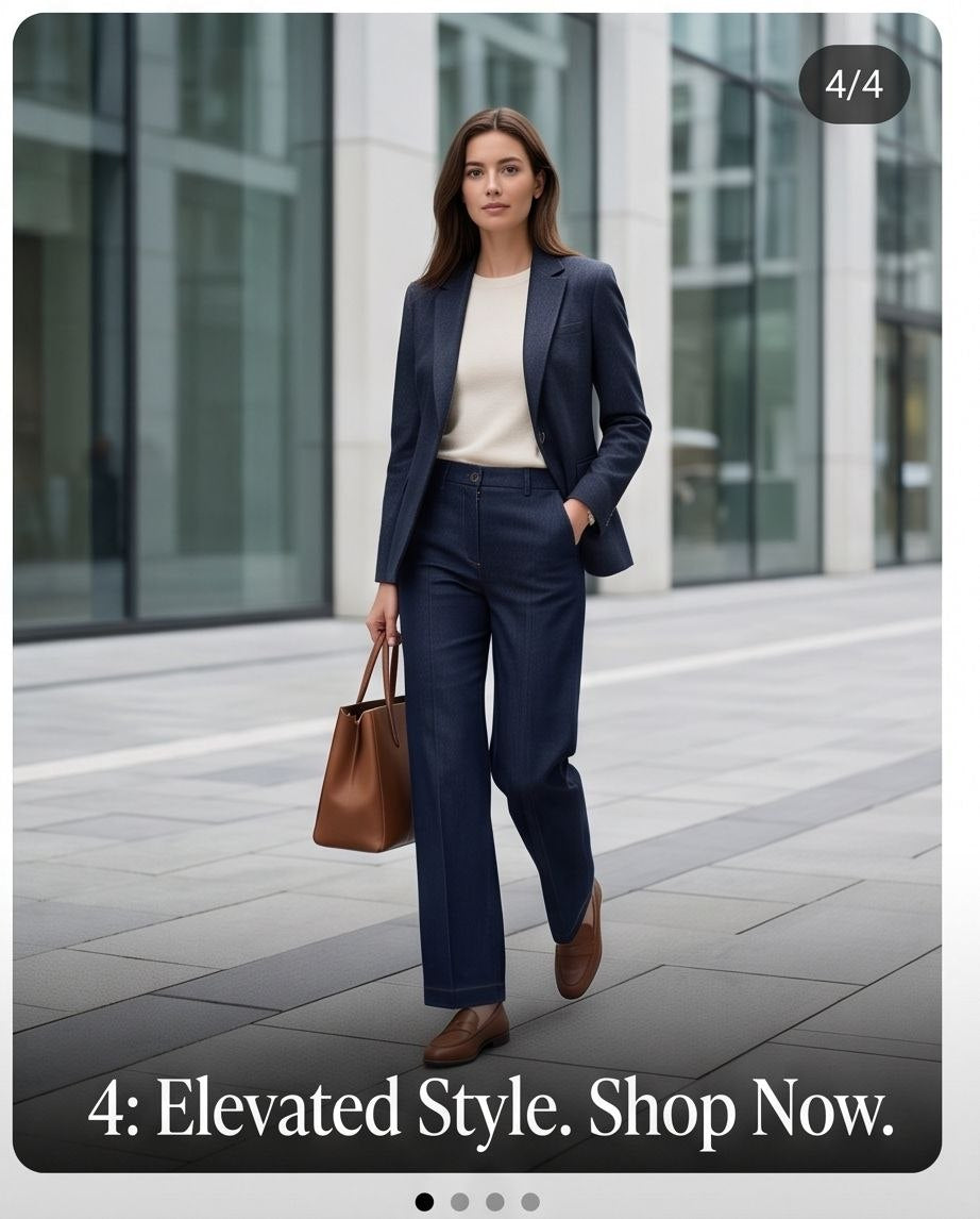 Jeans comodo a palazzo blu