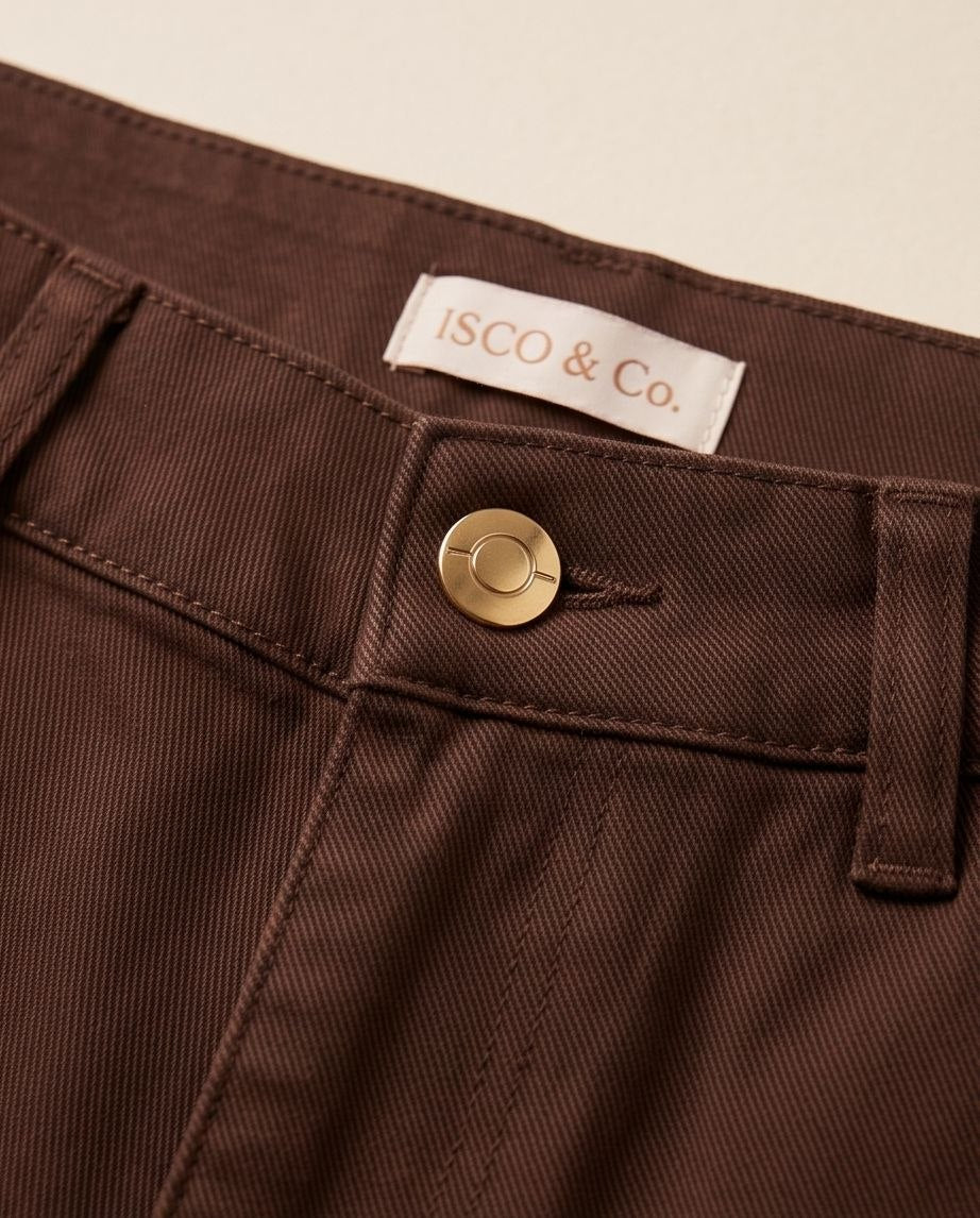 Jeans marrone in denim