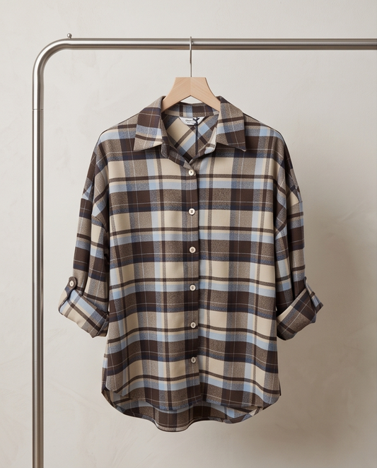 Camicia a quadri flanella