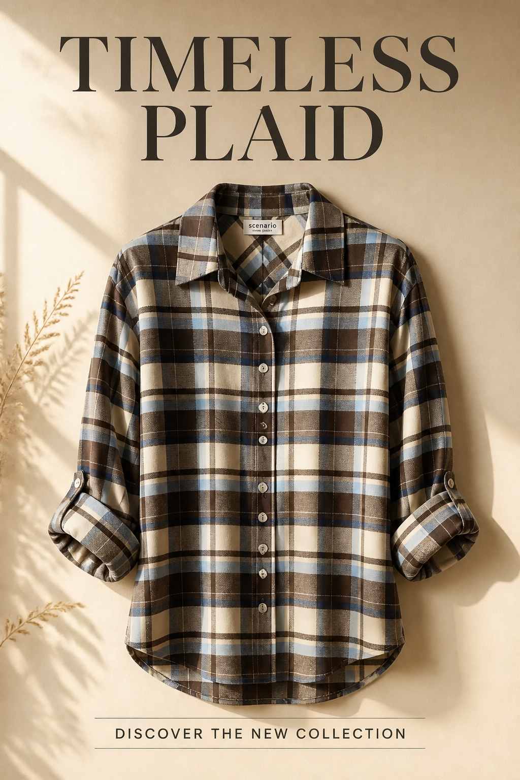Camicia a quadri flanella